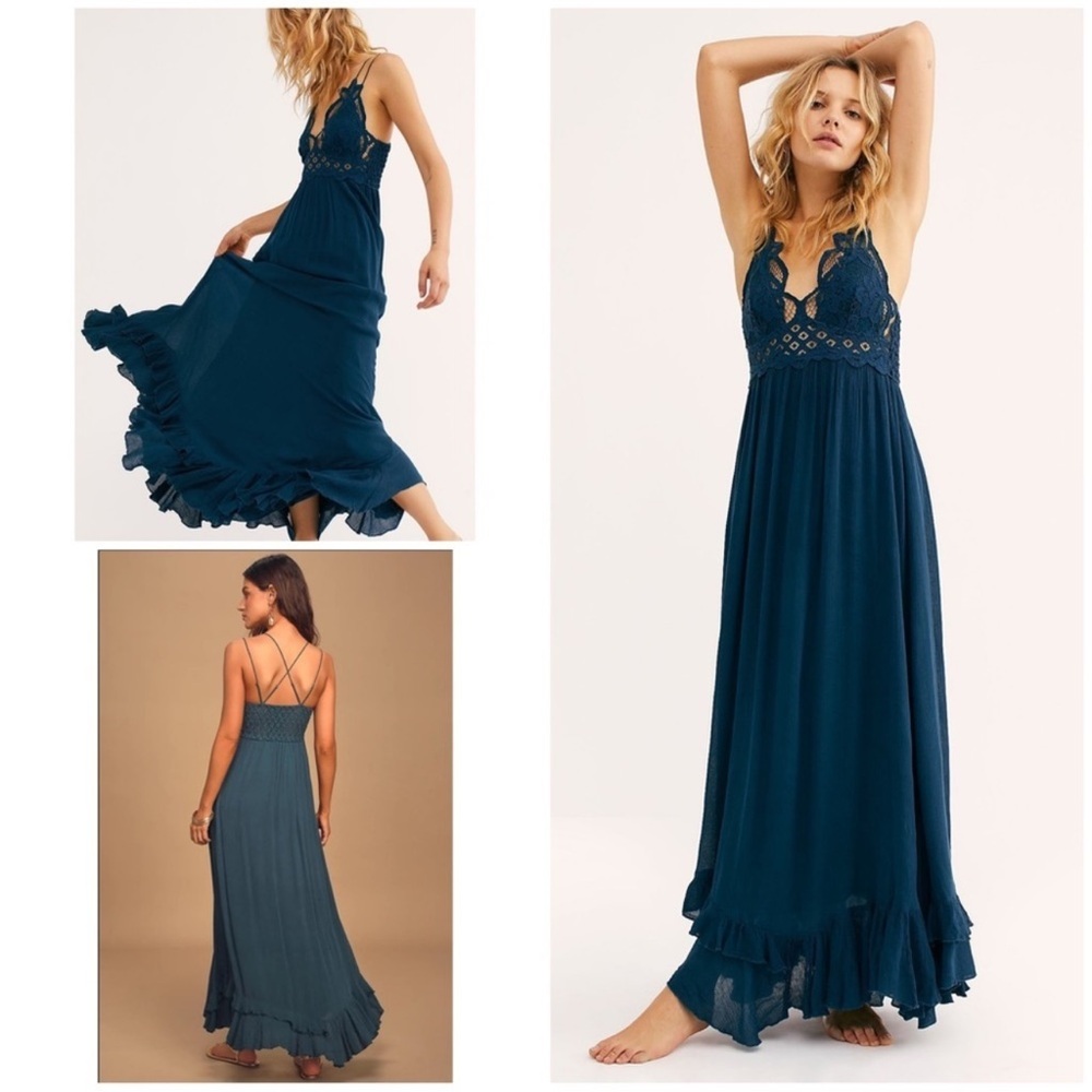 Adela by Free People, Turquoise, Size Medium